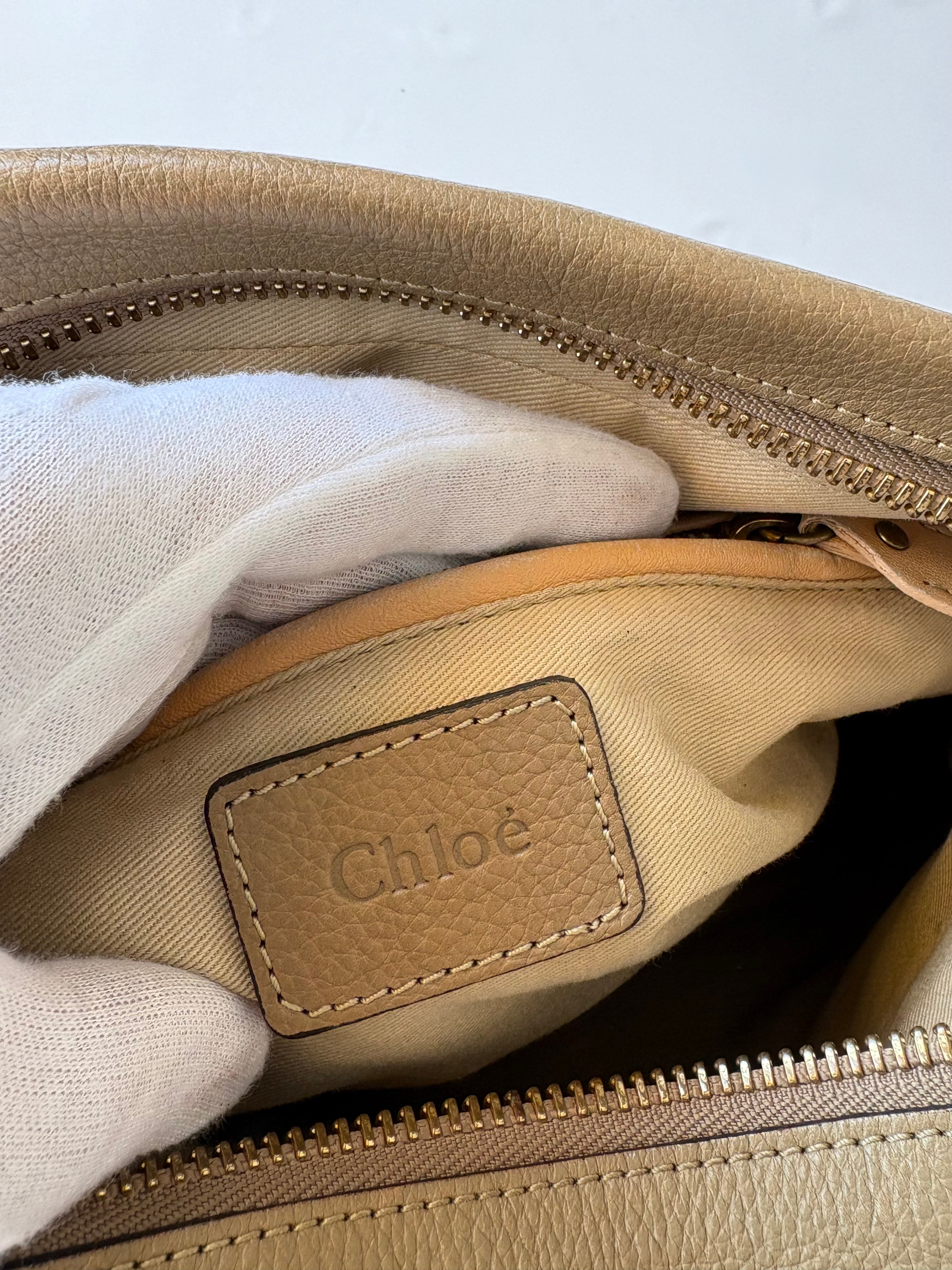Chloe Paraty Bag in Taupe Calfskin
