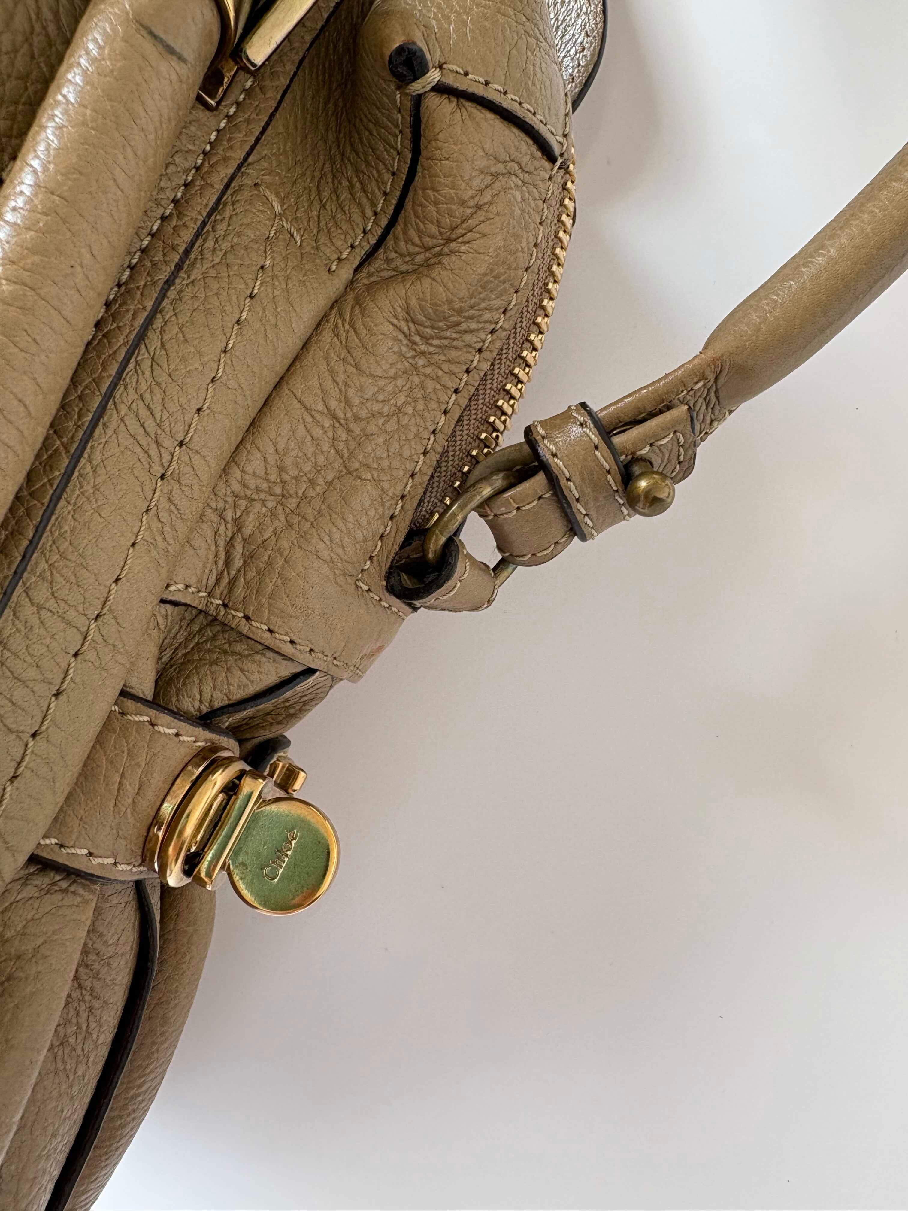 Chloe Paraty Bag in Taupe Calfskin