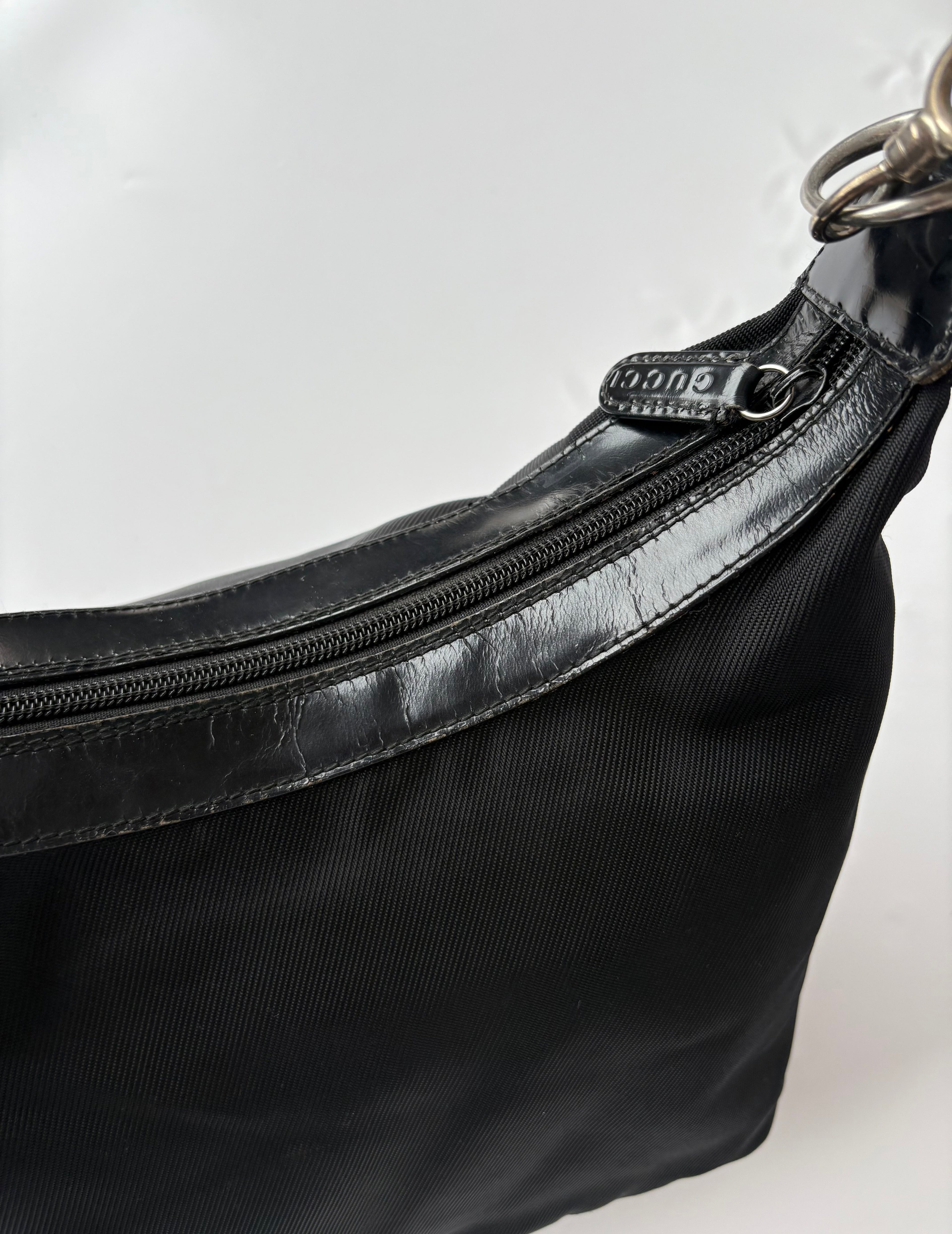 Gucci Mini Bamboo Shoulder Bag in Nylon (Tom Ford era)