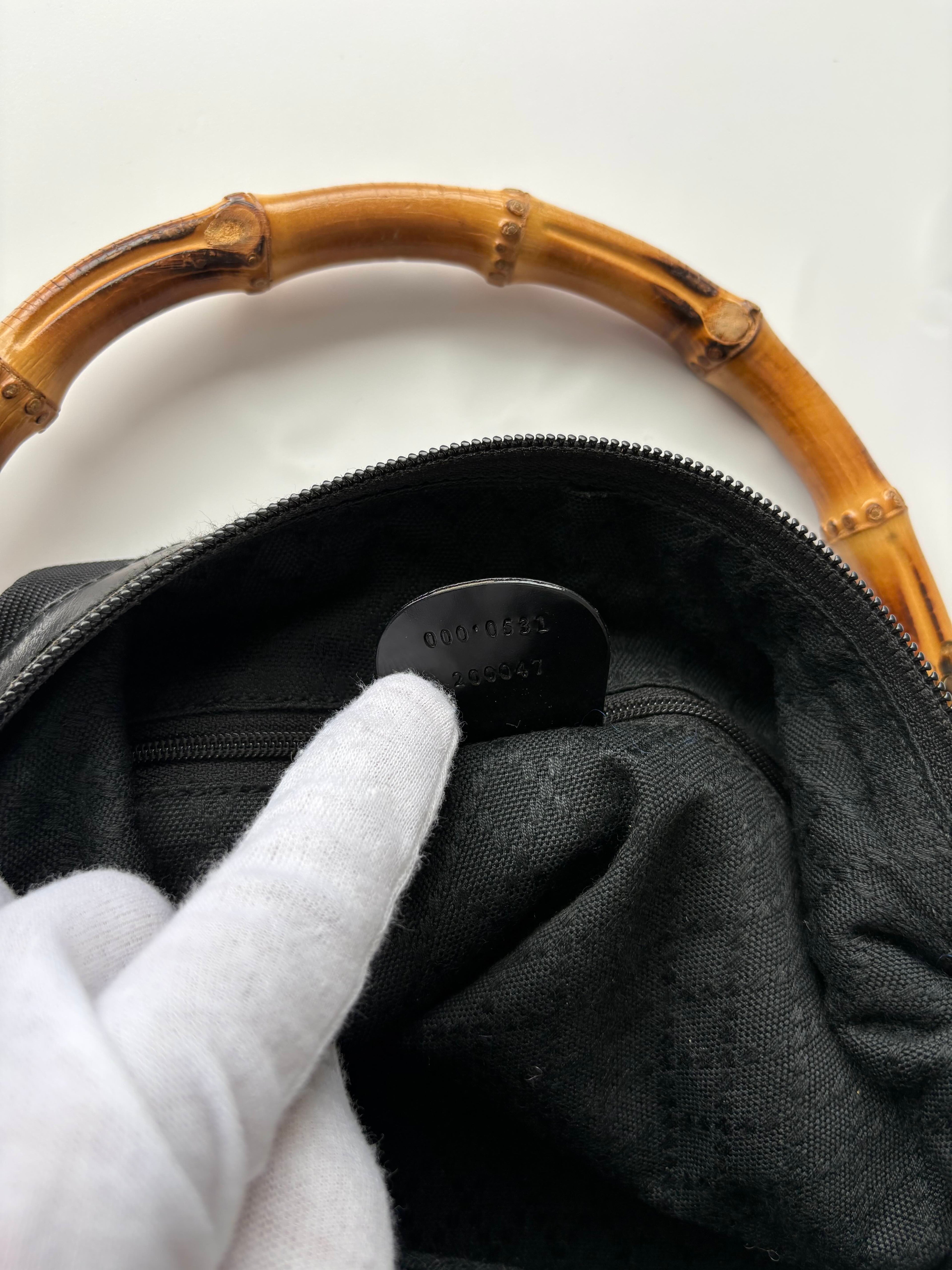 Gucci Mini Bamboo Shoulder Bag in Nylon (Tom Ford era)