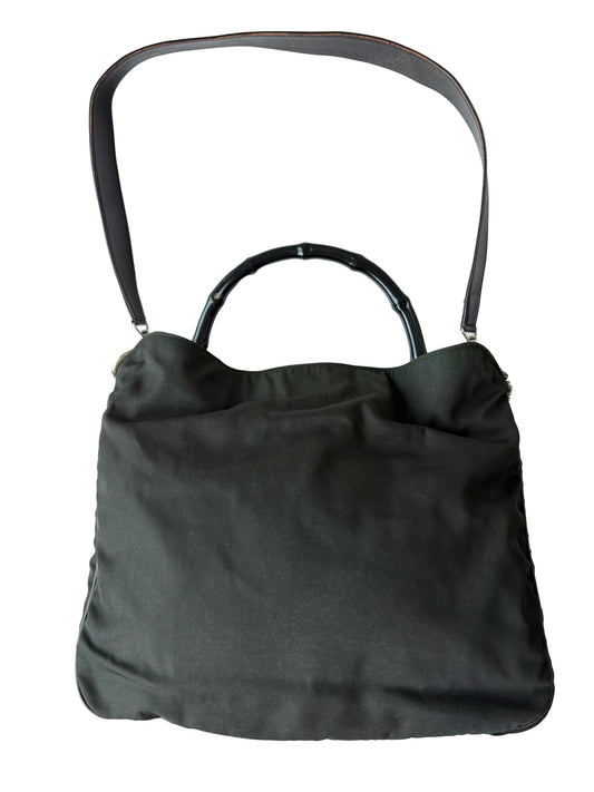 Gucci Bamboo Top-Handle bag in Nylon (Tom Ford era)