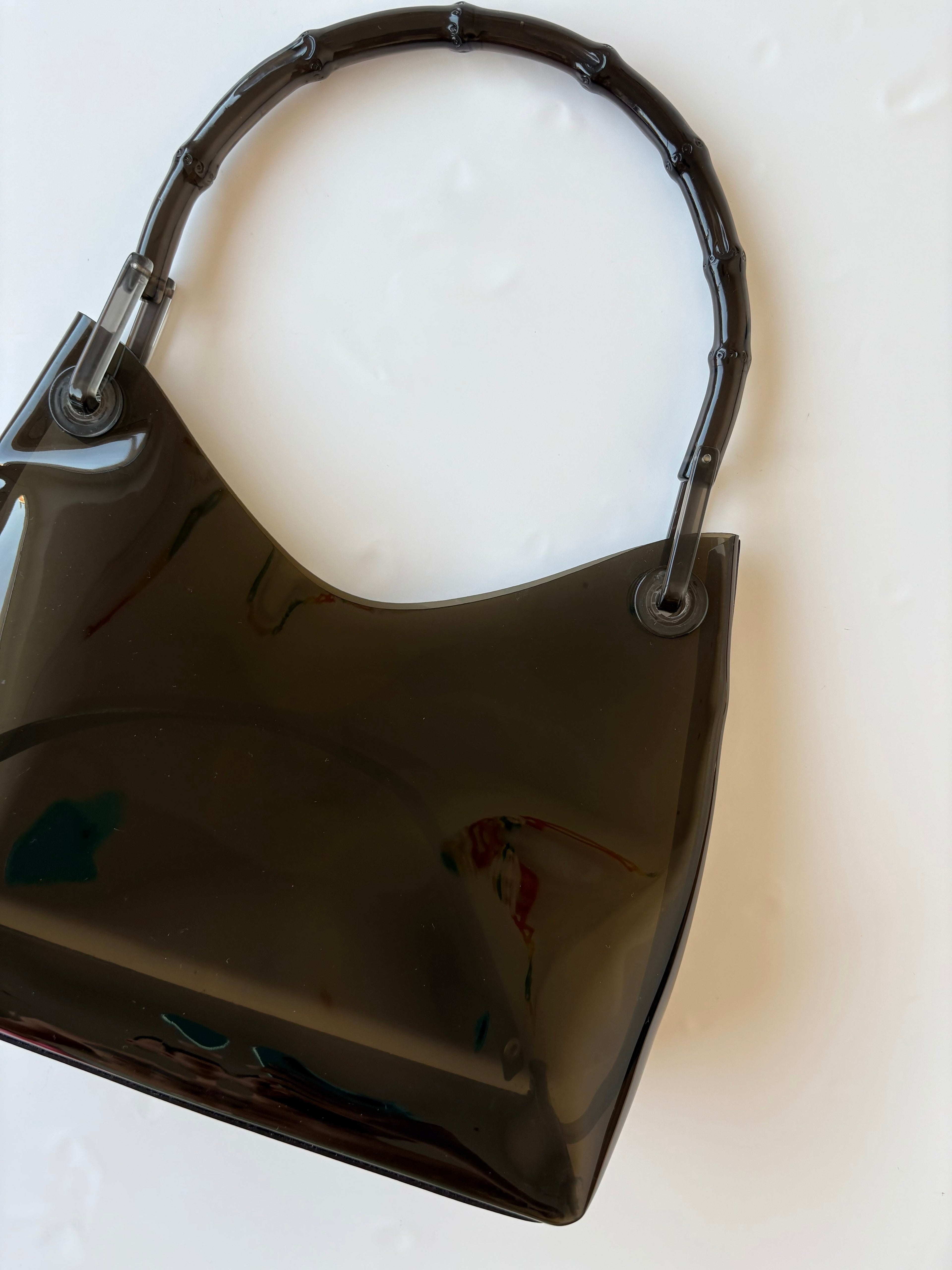 Rare Gucci Bamboo Vinyl Bag PVC (Tom Ford era)