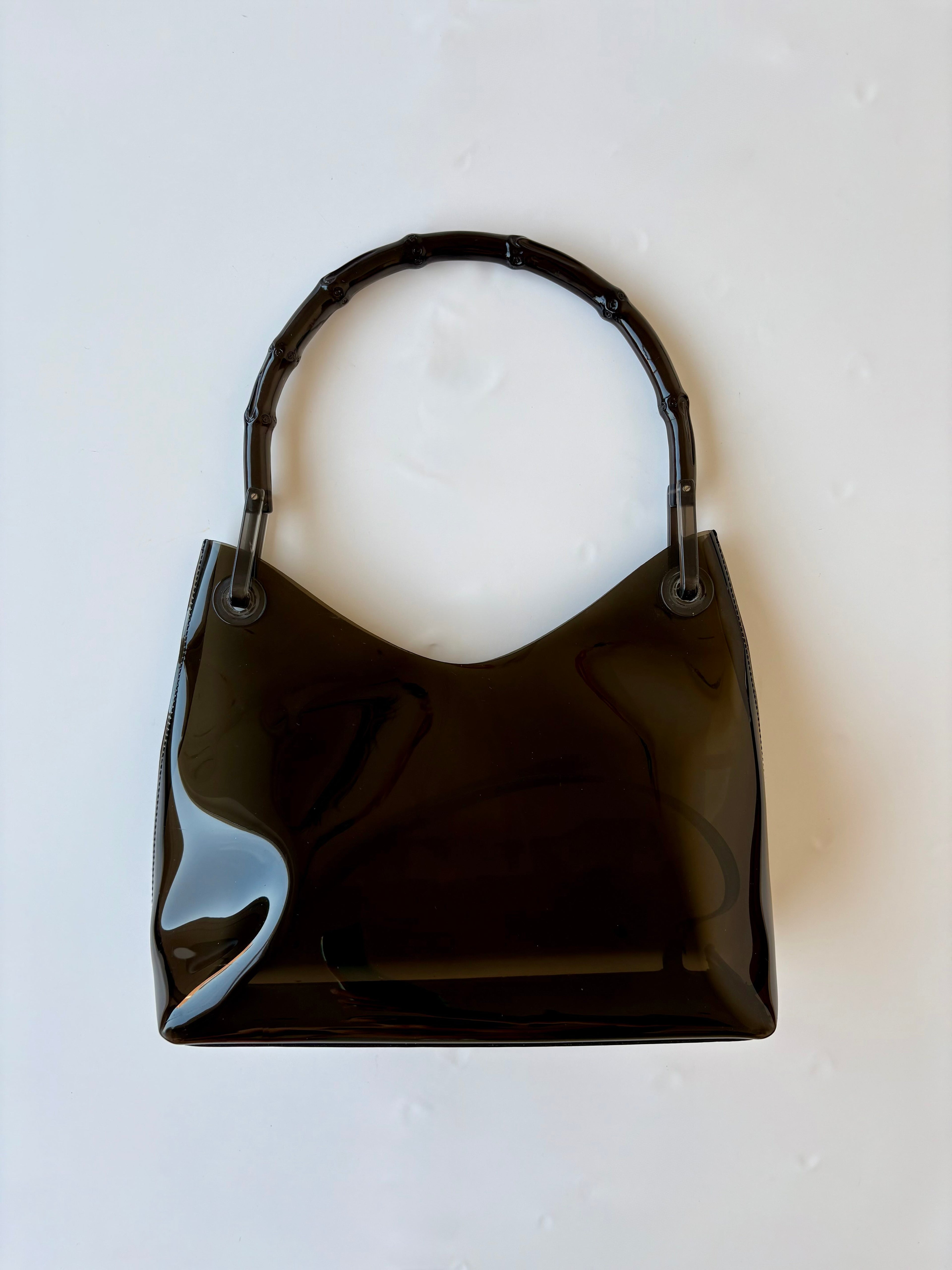 Rare Gucci Bamboo Vinyl Bag PVC (Tom Ford era)
