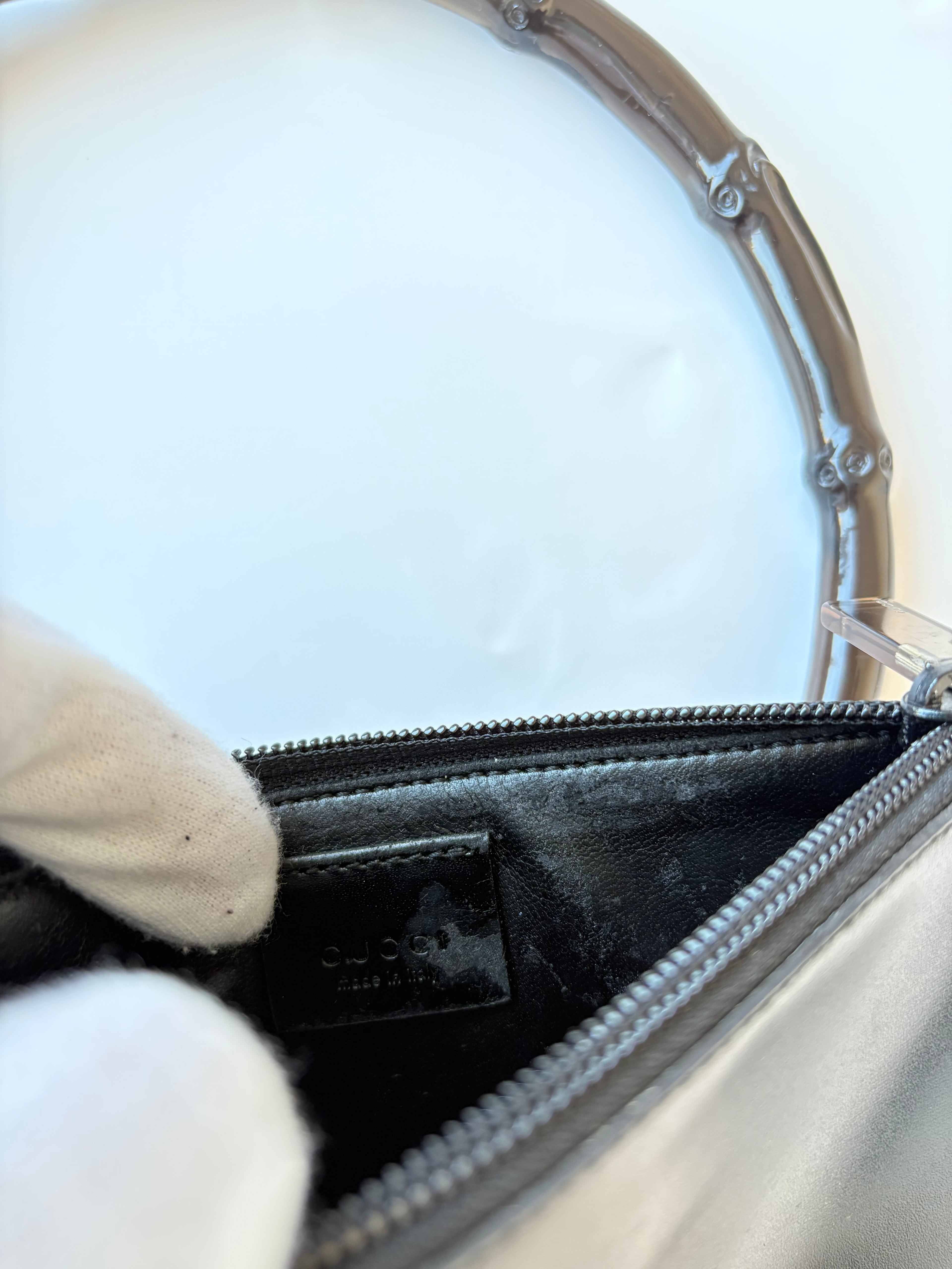 Rare Gucci Bamboo Vinyl Bag PVC (Tom Ford era)