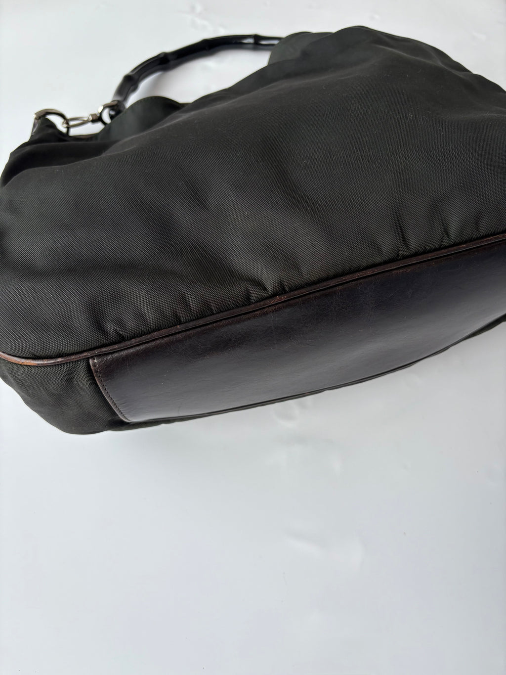 Gucci Bamboo Top-Handle bag in Nylon (Tom Ford era)