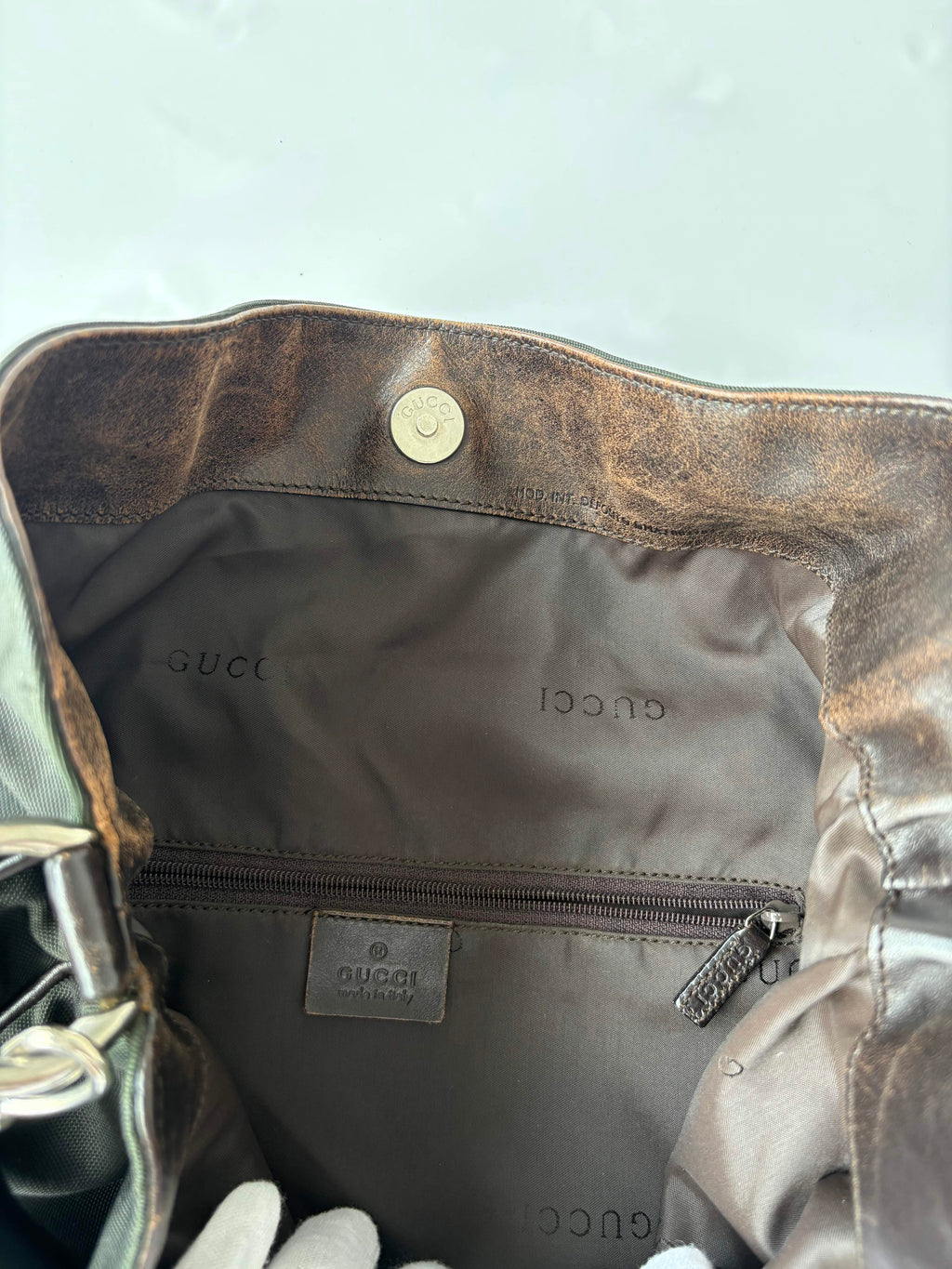 Gucci Bamboo Top-Handle bag in Nylon (Tom Ford era)