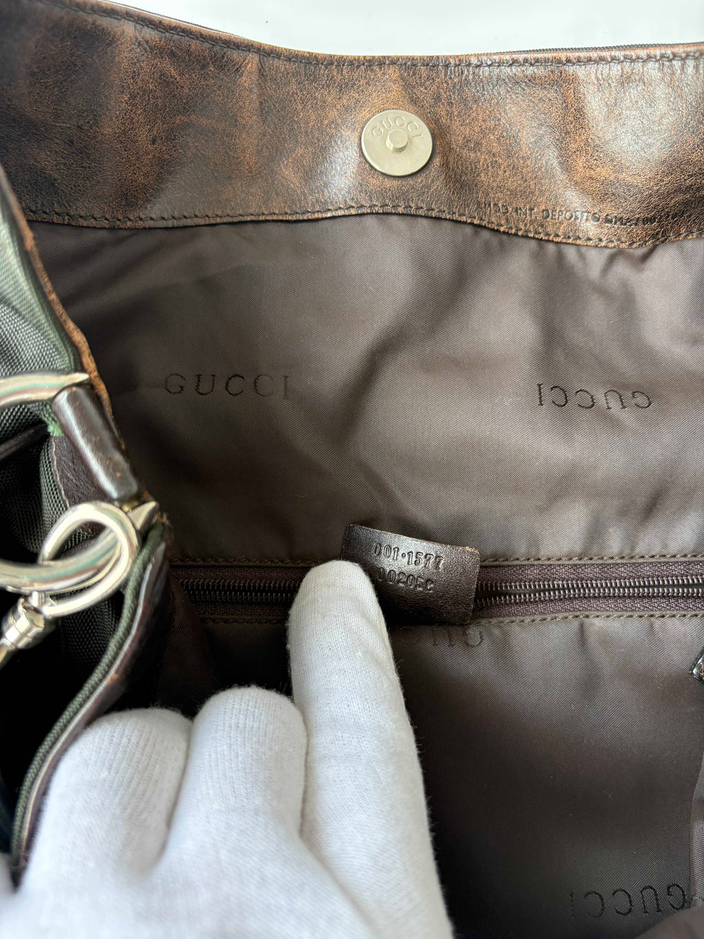 Gucci Bamboo Top-Handle bag in Nylon (Tom Ford era)