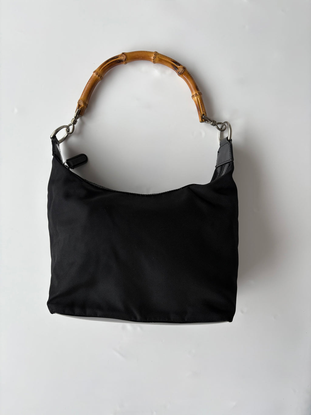 Gucci Mini Bamboo Shoulder Bag in Nylon (Tom Ford era)