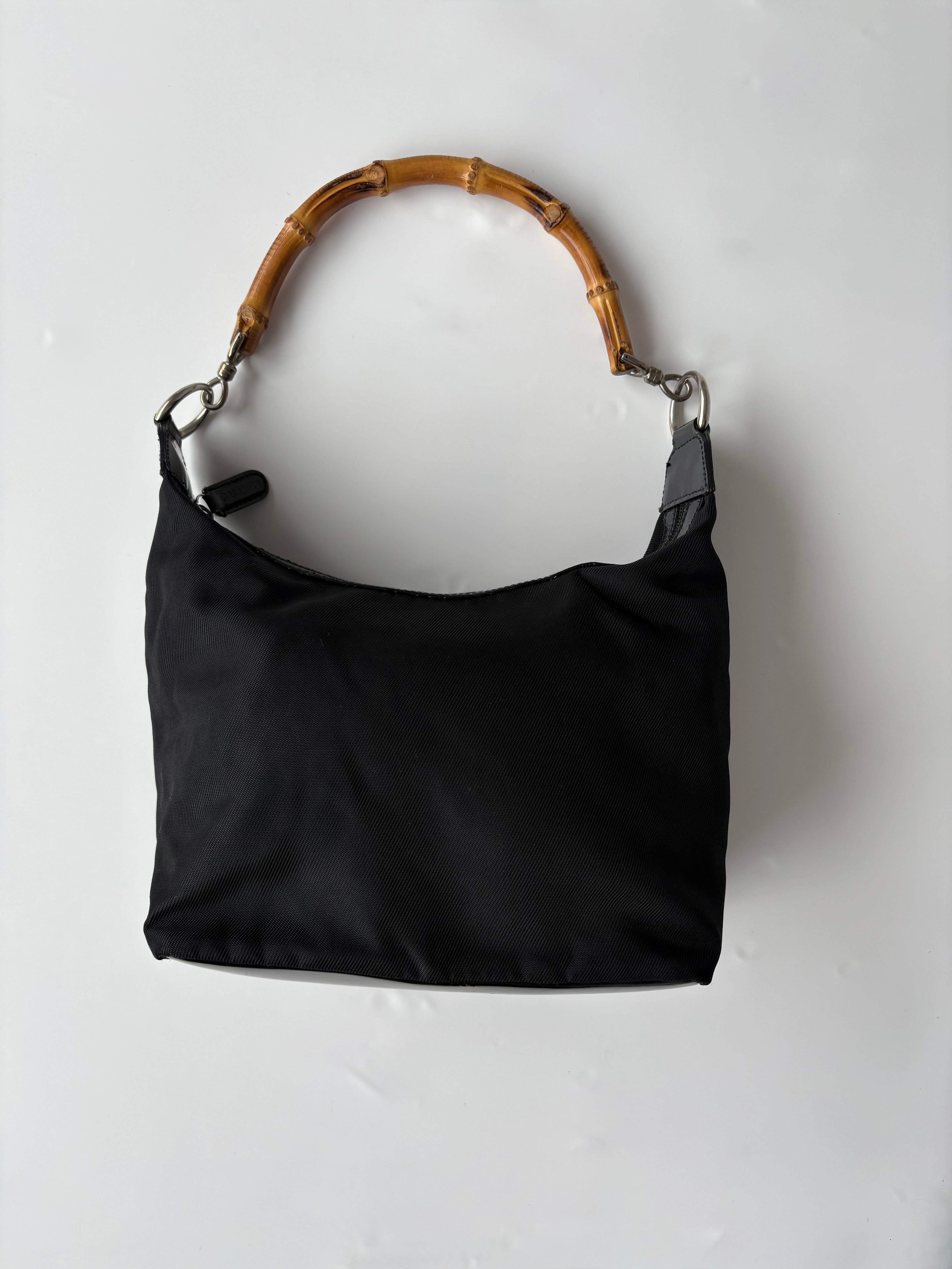 Gucci Mini Bamboo Shoulder Bag in Nylon (Tom Ford era)