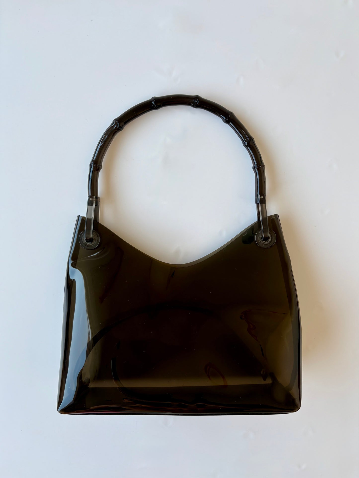 Rare Gucci Bamboo Vinyl Bag PVC (Tom Ford era)