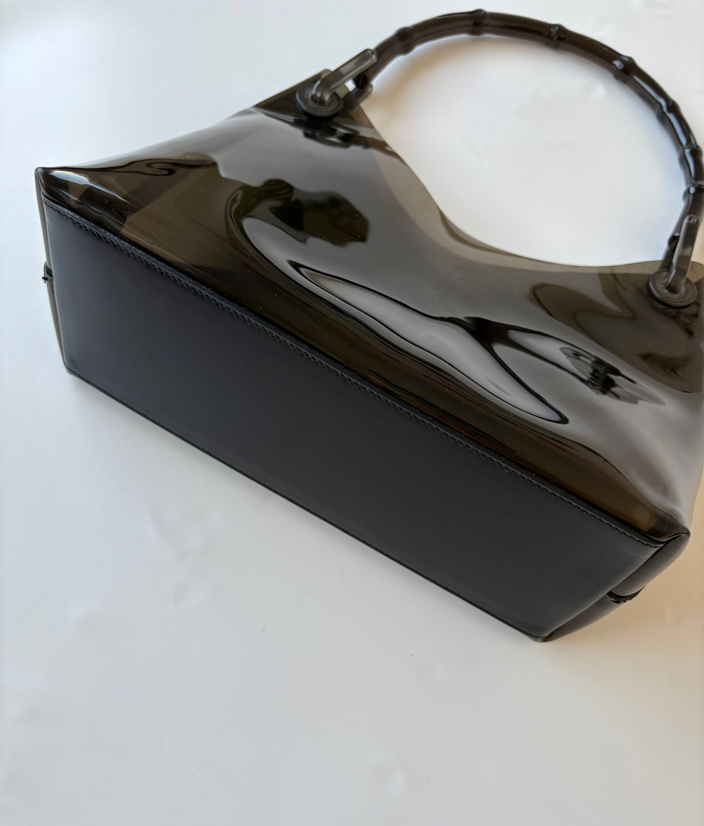 Rare Gucci Bamboo Vinyl Bag PVC (Tom Ford era)