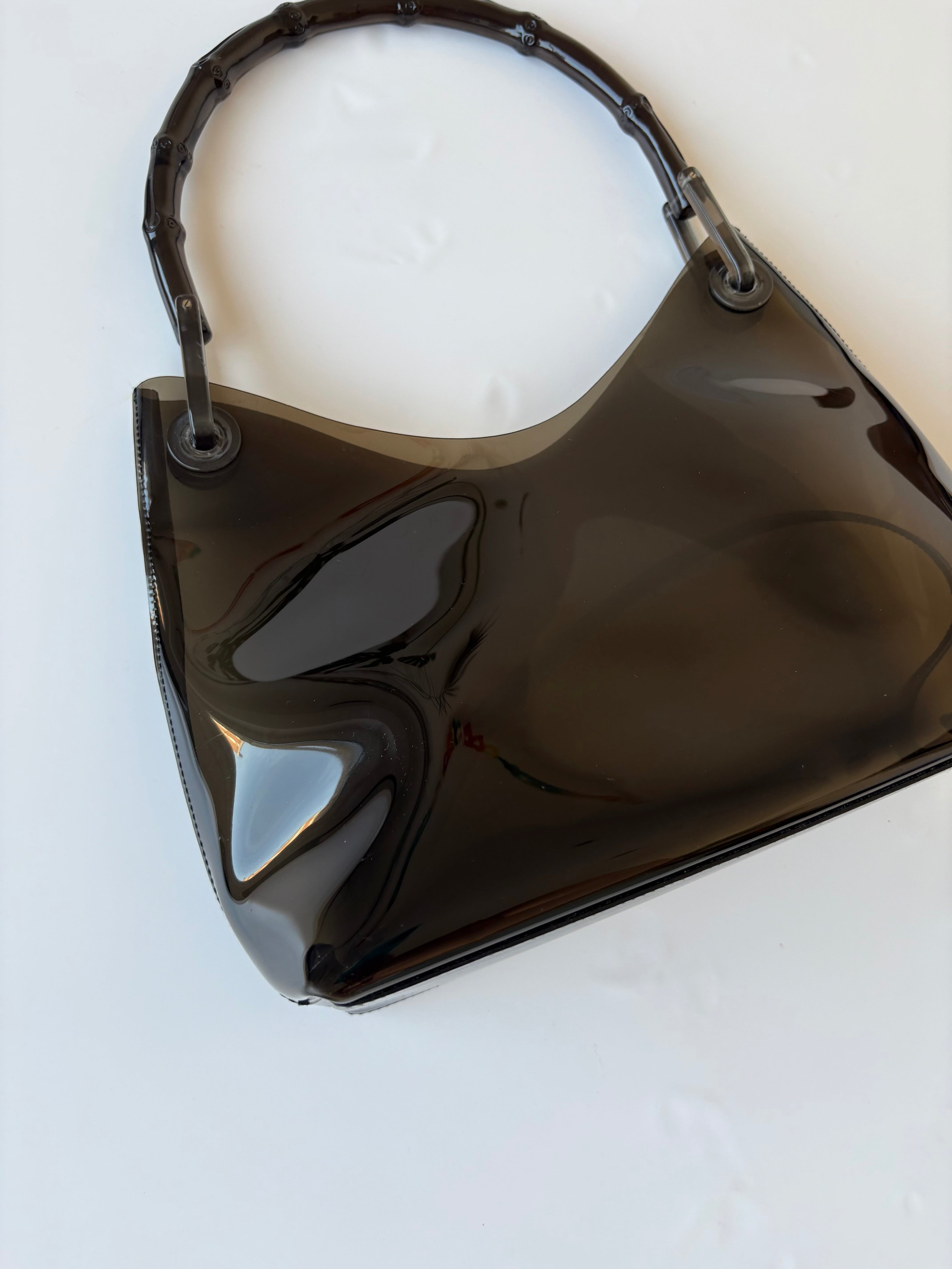 Rare Gucci Bamboo Vinyl Bag PVC (Tom Ford era)