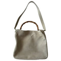 Gucci Bamboo White Suede Bag - SS1997